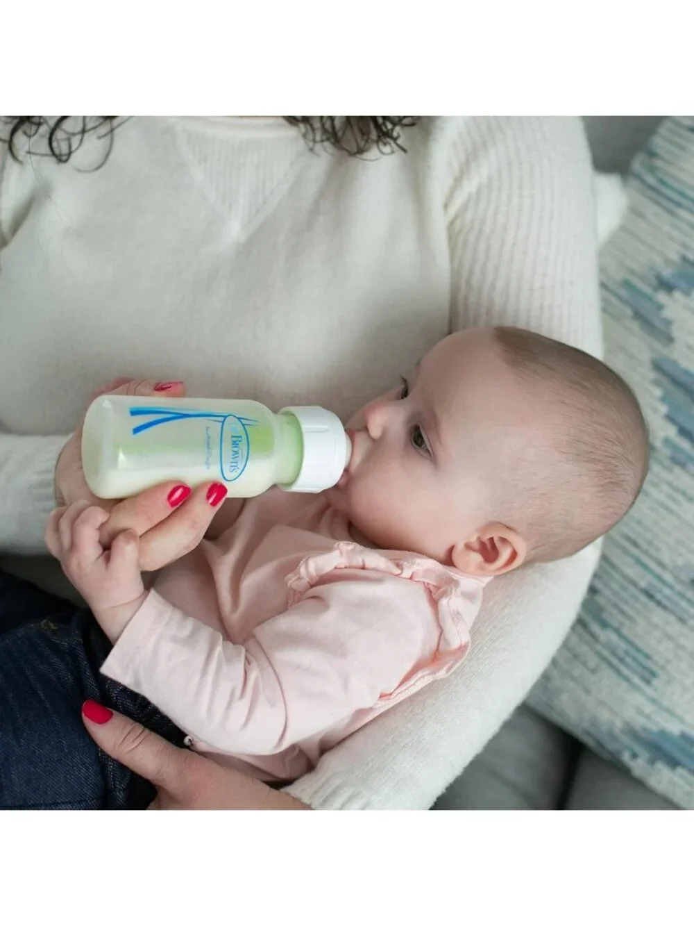 Anti-Colic Breast to Bottle Feeding Set, Slow Flow Nipples, Silicone Pacifier